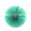 Food Grade Tissue Round Paper Fan for Party Decoration