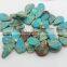 SM3112 Wholesale Top Drilled Aqua Blue Imperial Jasper Teardrop Slab Slice Beads