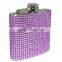 New 6oz Pink Bling Rhinestone Diamond Stainless Steel Hip Flask