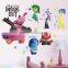 Cartoon Inside Out Wall Stickers for Kids Rooms Wall Decals Anger Fear Sadness Joy Disgust Bingbong Art Poster Decoration