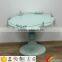 Butterflies White Decor Pedestal Round Plate Wedding