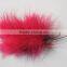 Wholesale Cheap Marabou Turkey Feather String Doll Keychain And Feather String Doall Characters For Decorations