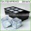 Large 2 inch ice cube tray silicone removalbe cover