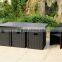 Outdoor poly wood dining table and chair set leisure furniture set