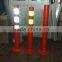 Flexible delineator post traffic column / traffic pole guide post