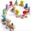 2016 New Product Wooden DIY train toys for kids