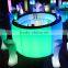 changing night club furniture table led bar table furniture led