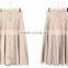 girls summer clothing grey with button design skirts in Guangzhou