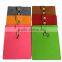 Factory price fashionable solid color felt laptop briefcase with button closure