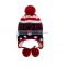 Promotional acrylic kintted hat with scarf