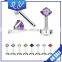 Women's Jewelry Big Zircon Labret Piercing Jewelry with Lowest Price