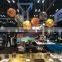 Gold Etch Web Pendant Lights with Stainless steel Material for Projects