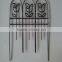 Portable and flexible short metal garden fence