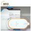 Transparent oval 3 coils qi wireless charger for samsung galaxy series cell phone