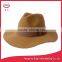 Orange Yellow Large Brim Fedora Wool Felt Hat With Ribbon Band