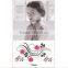 flower design body art tattoo sticker