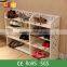 Modern furniture design for Assembly wooden shoe rack design for shoe store