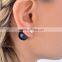 Wholesale Fashion Crystal Pave Beads & Imitation Pearl Double Round Ball Stud Earrings CTBE16-CP01