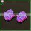  in israel lab created artificial pink red fire opal hamsa fatima hand