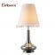 modern European Simple Metal Glass E27,E26,E14,E12 Reading light table lamp with dimmable switch