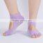 women yoga socks factory backless exposed toes yoga socks five toe yoga socks