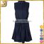 Hot selling navy blue cotton sleeveless women shirt dress                        
                                                Quality Choice