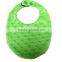 New Hot Sale MOQ 60pcs Lime Soft Minky Bib For Infants and Toddlers