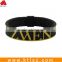 China OEM Wholesale Silicone Bracelets Cheapest Silicone Bracelets Printed Logo embossed debossed stainless steel bracelet