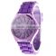 Colorful Silicone Jelly Gel Sport Wrist Watch, Chic Unisex Sports Wrist Watches Wholesale