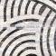 Italy Palissandro Polished Tiles Black And White Marble Chips