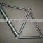 silver surface titanium bike frame made by Gr9 titanium tube