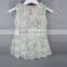 flower tape embroidered sleeveless modern beautiful girls tops