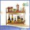 Wholesale Restaurant Kitchenware wooden spice rack Bamboo Spice Rack