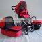 4 wheels baby prams 3 in 1,3 position seat, 5 point safety belt with one touch double shaker.