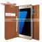 genuine leather wallet for samsung galaxy s7 edge case with two card slot for galaxy s7 edge case