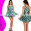 Sexy Sleeves Printed Fashion Dress LY019