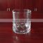 410ml embossed round fancy whisky glass