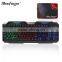 Shenzhen Factory cheaper USB wired Rainbow led backlit gaming keyboard