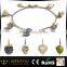 Natural forest design jewelry with nuts wood collection charm bead bracelet