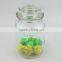 New Desingn Embossed Glass Jar with Lid