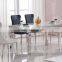 Factory High Quality 201 Stainless Steel Furniture Modern Dining Room Table Set