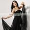 High Quality Sexy Elegant Black Evening Dress Wholesale Woman Clothing Latest New Design Elegant Black Evening Dress