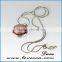 Top quality women simple design fashion long silver ball fancy necklace design jewelry