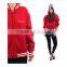 Sexy Girl Wearing Beautiful Varsity Jackets Red Color