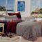 Hot sale 100% microfiber polyester plain dyed peach skin comforter sets