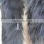 Luxury Design Black Raccoon Fur Coat With Big Hood