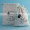 Promotion Custom Logo Jewelry Small White Drawstring Cotton Pouch
