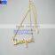  Wholesale Cheap Silver Plated Metal Word Necklace Letter Word Pendant