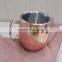 new product Can custom outside color printed mini 60ML Plated short copper mugs