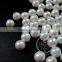 4mm Half Drilled White Round Artificial Imitation Mother of Pearl Shell Pearl Beads for Earrings Studs DIY Supplies 3020070